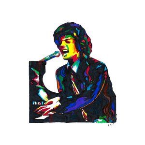 Billy Joel Piano Piano Rock Music Poster Print Wall Art 11x17